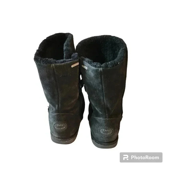EMU Australia Boot Captain Sheepskin/Suede Waterproof Boots - Picture 2 of 15